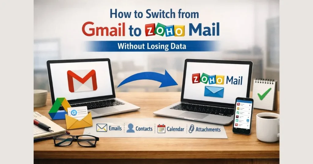 How to Switch from Gmail to Zoho Mail Without Losing Data